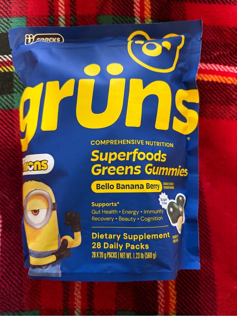 Gruns Minions sugar-free LIMITED edition Exp 12/2027